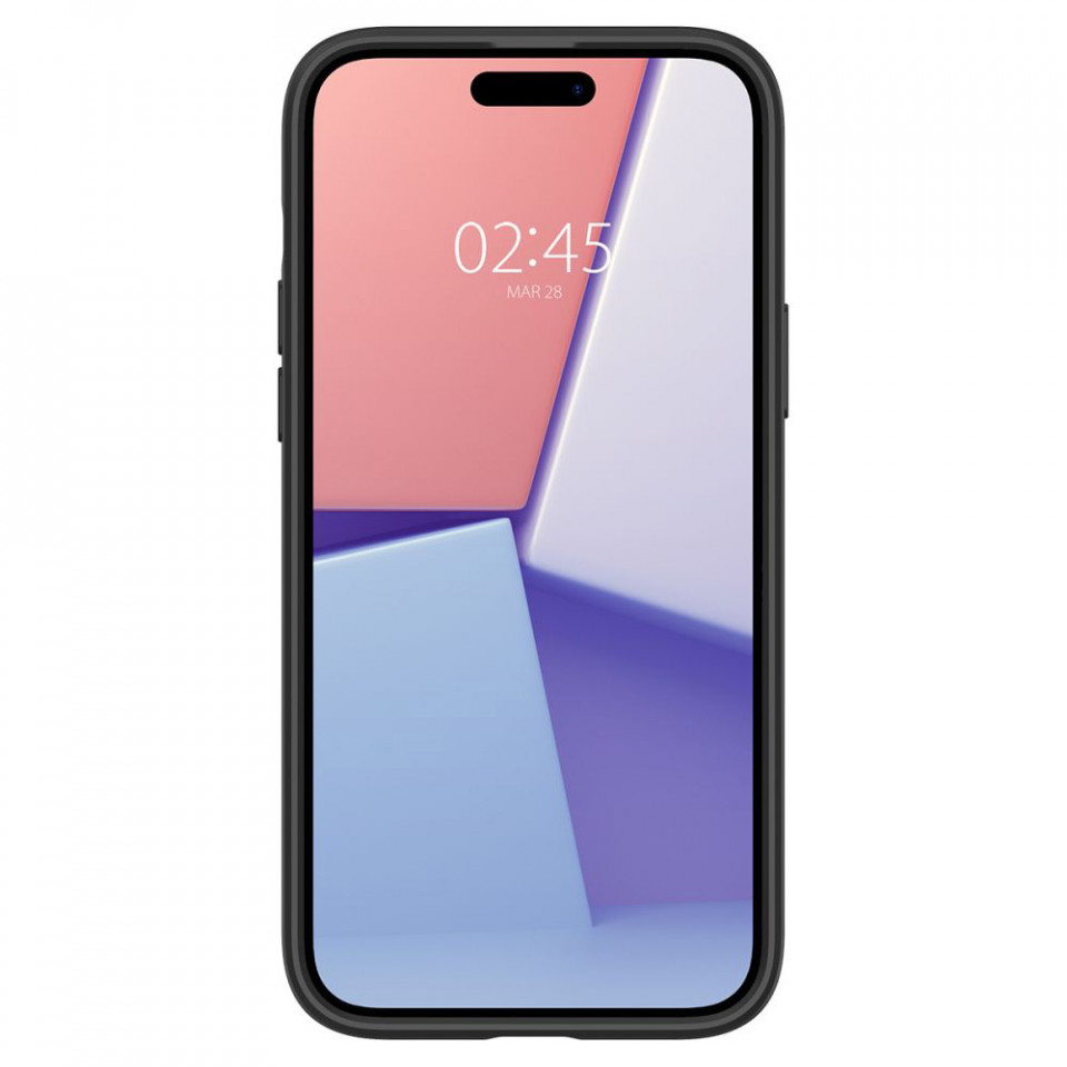 Husa iPhone 15, Spigen Ultra Hybrid - Matte Black - 2 | YEO
