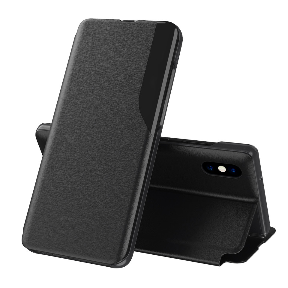 Husa iPhone X / XS tip carte, Techsuit eFold - Negru