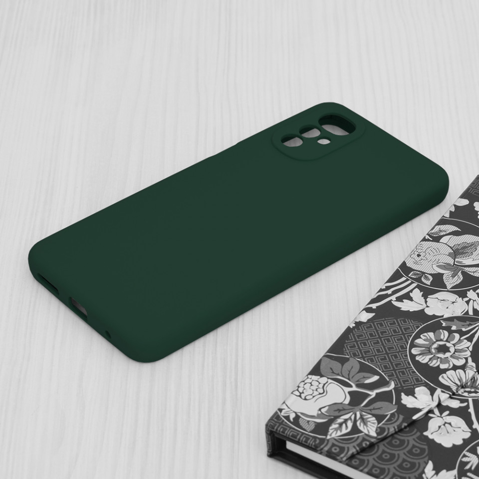 Husa Motorola Moto G22 din silicon moale, Techsuit Soft Edge - Dark Green - 3 | YEO
