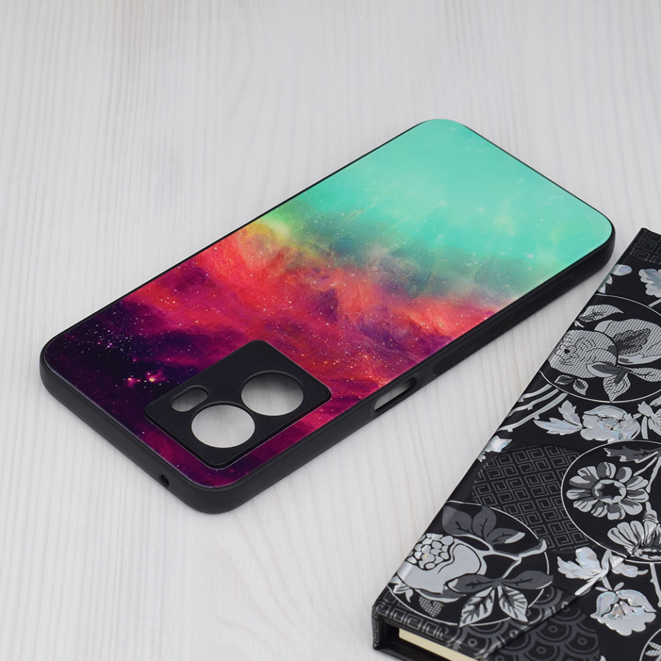Husa Oppo A77 cu sticla securizata, Techsuit Glaze - Fiery Ocean - 2 | YEO