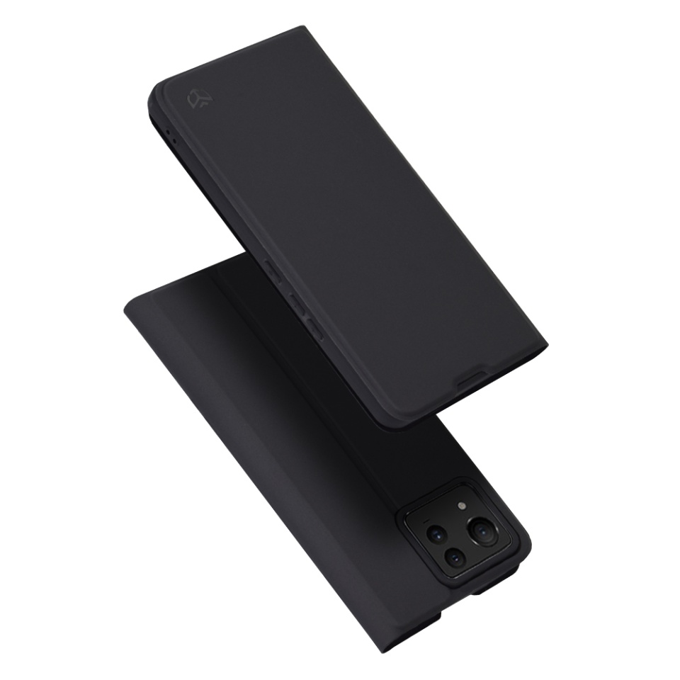 Husa pentru Asus Zenfone 11 Ultra, SKYDDAR INNOVATION, Magskin Book, tip Carte cu Portofel Interior, set cu sticker, Negru