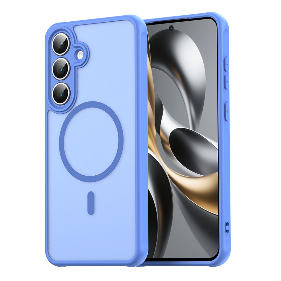 Husa pentru Google Pixel 10 Pro, SKYDDAR INNOVATION, HaloFrost MagSafe II, Antisoc, set cu sticker, Albastru