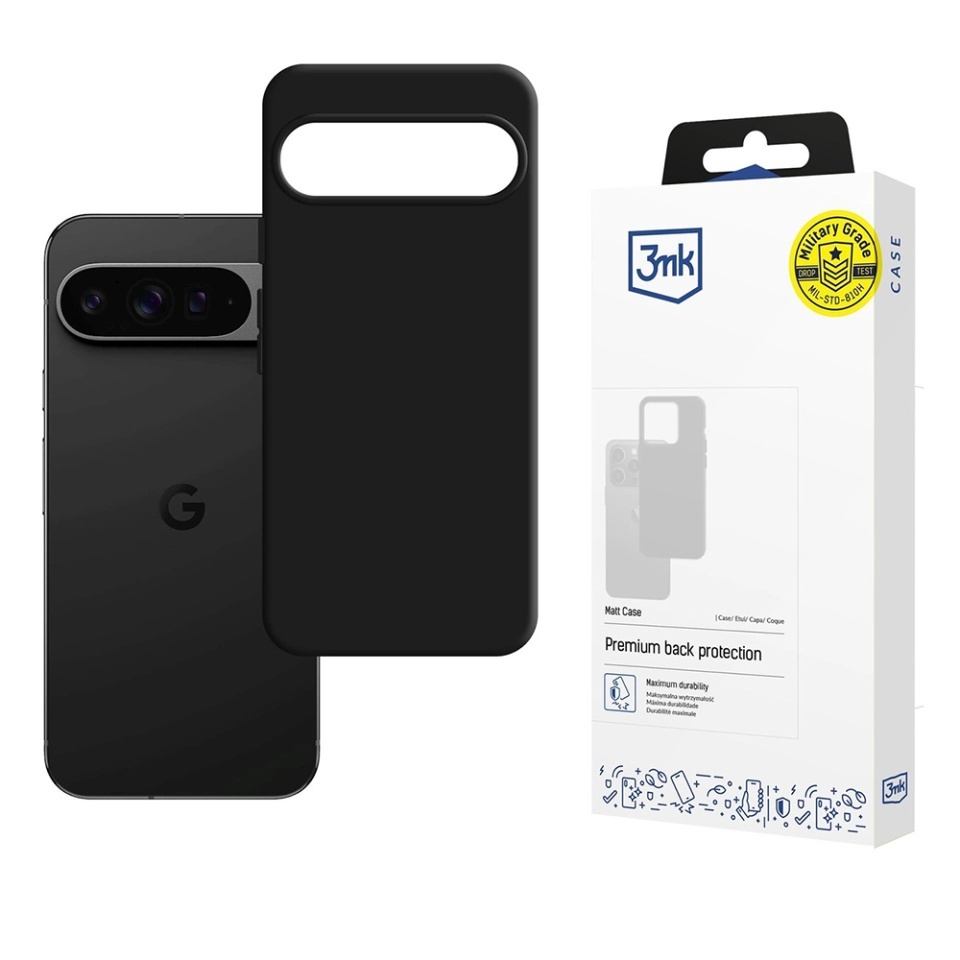 Husa pentru Google Pixel 10 Pro XL, 3mk Matt Case, Negru