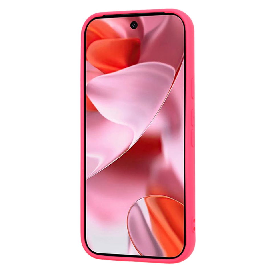 Husa pentru Google Pixel 9 din Silicon Catifelat, Protectie Premium, Skyddar SoftElegance - Fucsia - 1 | YEO