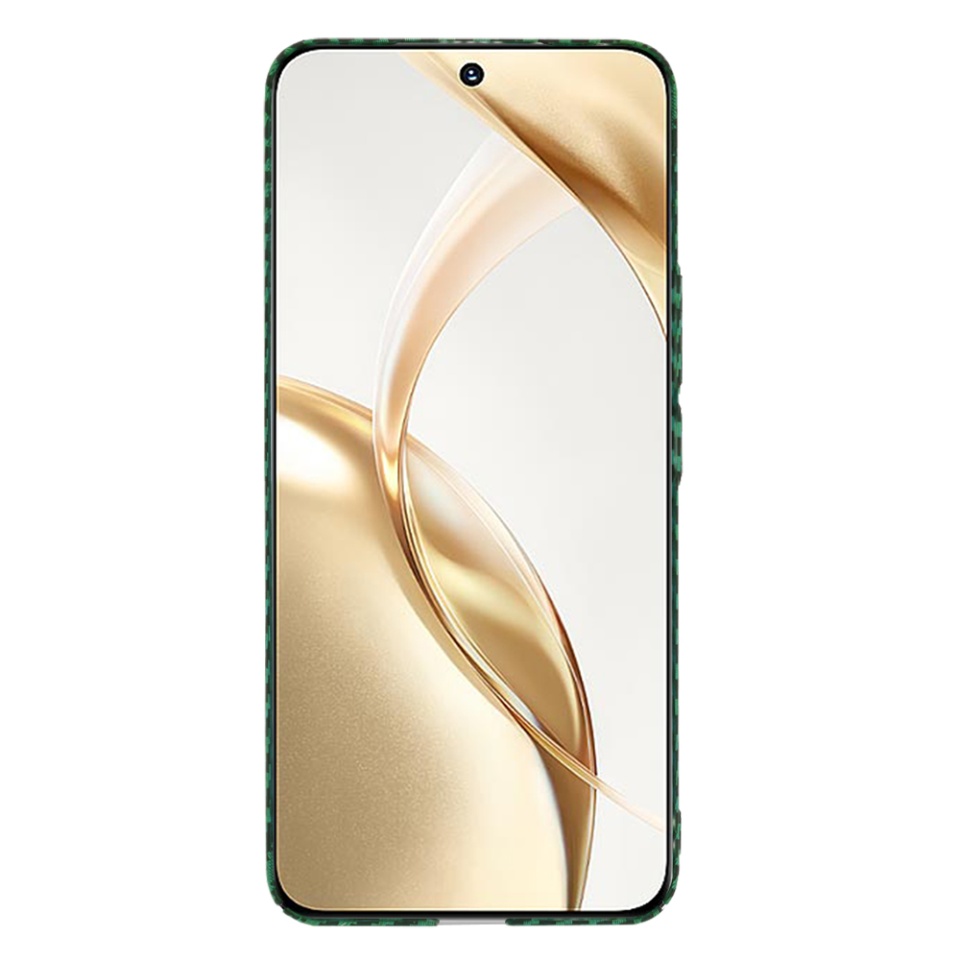 Husa pentru Honor 200, Finisaj Premium cu Textura de Carbon, Design Elegant, SKDR CarbonFlex - Verde - 2 | YEO