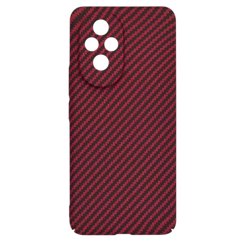 Husa pentru Honor 200, Finisaj Premium cu Textura de Carbon, Design Elegant, SKDR CarbonFlex - Rosu - 3 | YEO