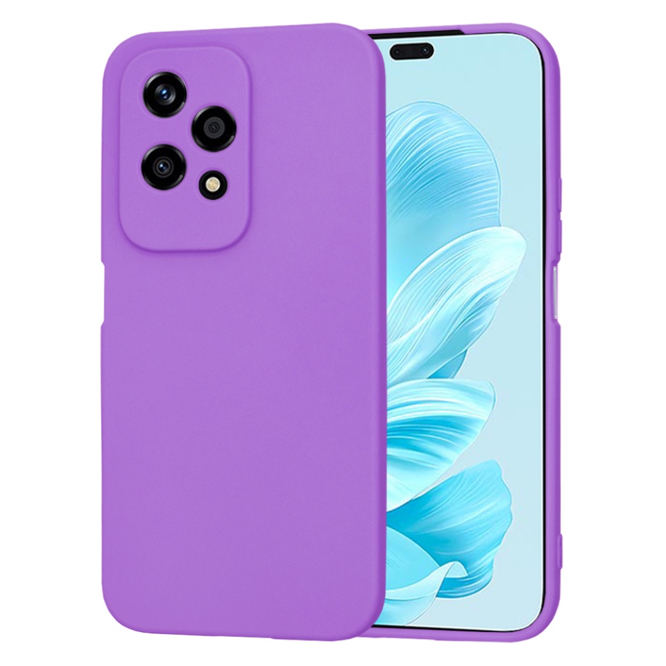 Husa pentru Honor 200 Lite din Silicon Catifelat, Protectie Premium, Skyddar SoftElegance - Mov