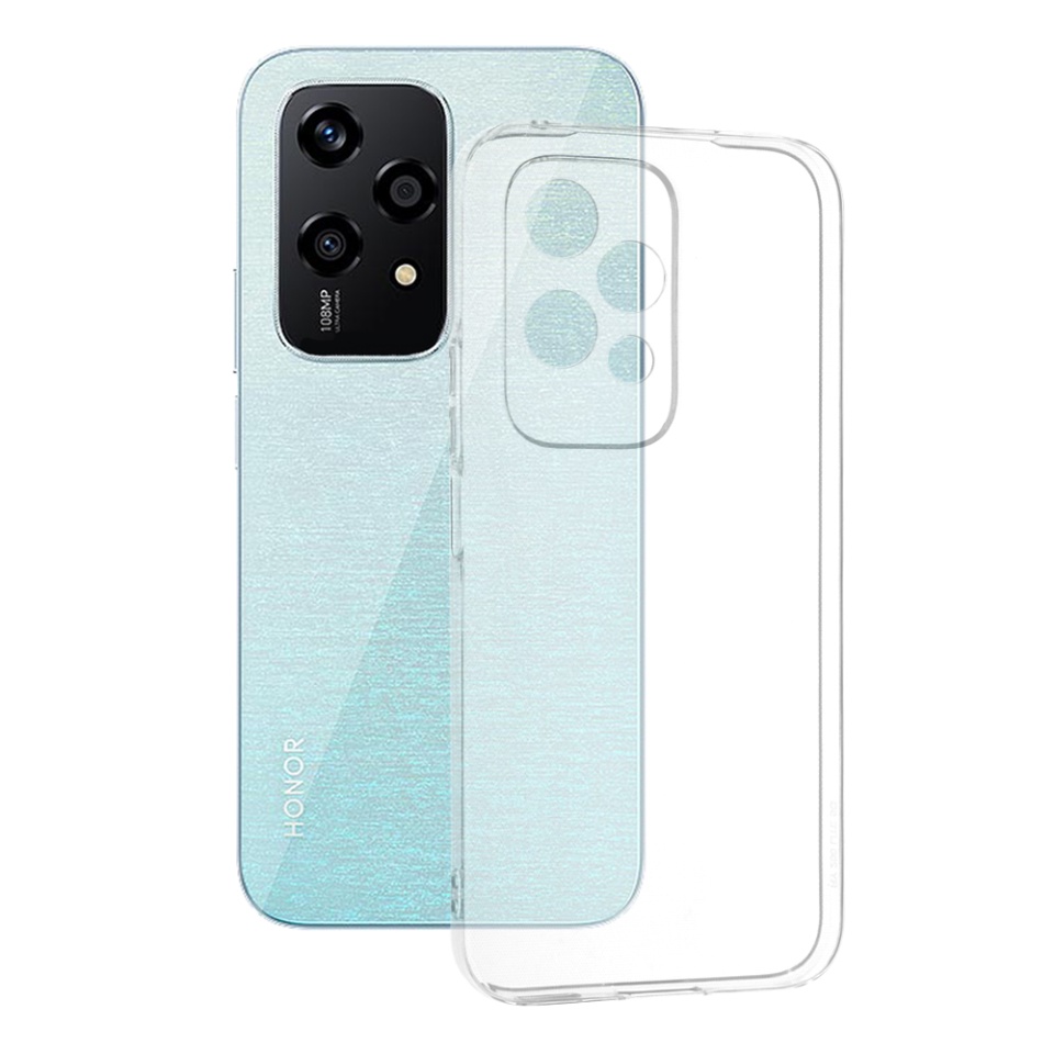Husa pentru Honor 200 Lite din silicon transparent, SKDR ClearGuard - Transparent