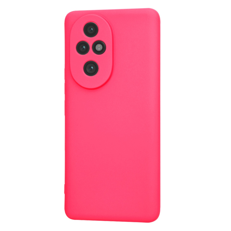 Husa pentru Honor 200 Pro din Silicon Catifelat, Protectie Premium, Skyddar SoftElegance - Fucsia - 2 | YEO