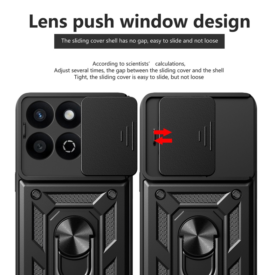 Husa pentru Honor 200 Smart / X7c cu inel magnetic si protectie camera Skyddar CamShield - Verde - 2 | YEO