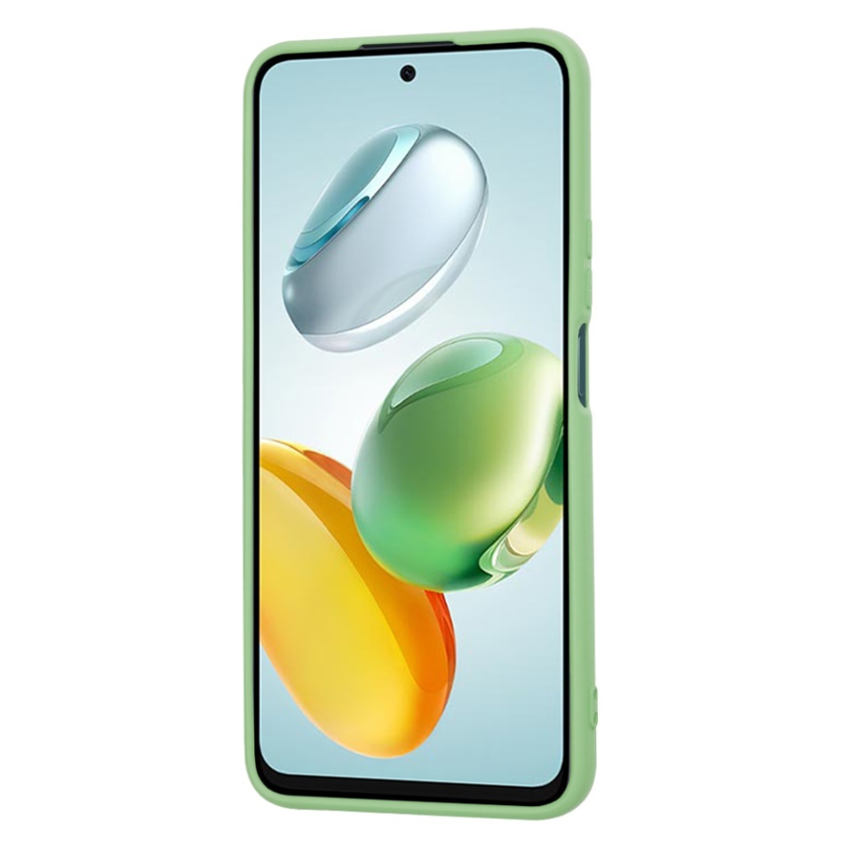 Husa pentru Honor 200 Smart / X7c, SKYDDAR INNOVATION, din Silicon Catifelat, SoftElegance, set cu sticker, Verde deschis - 1 | YEO