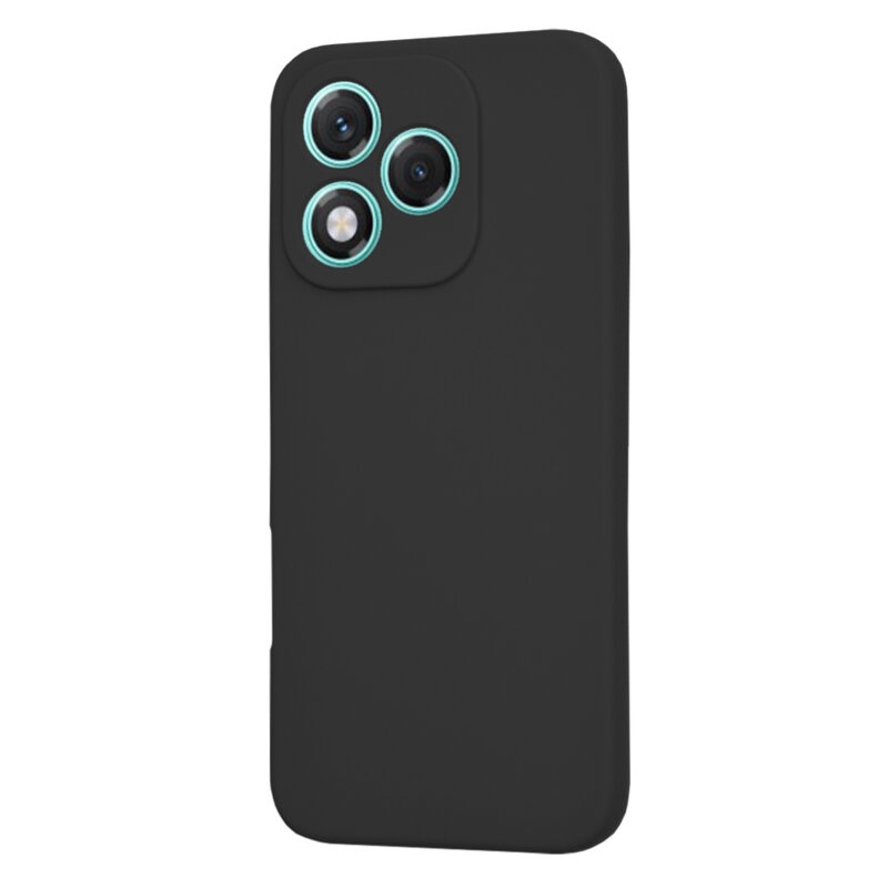Husa pentru Honor 400 Lite, SKYDDAR INNOVATION, din Silicon Catifelat, SoftElegance , Negru, set cu sticker - 2 | YEO