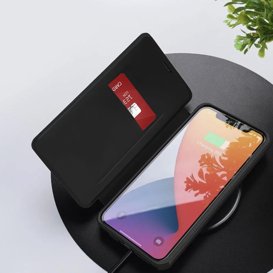 Husa pentru Honor 400 Lite, SKYDDAR INNOVATION, Magskin Book, tip Carte cu Portofel Interior, Negru, set cu sticker - 2 | YEO