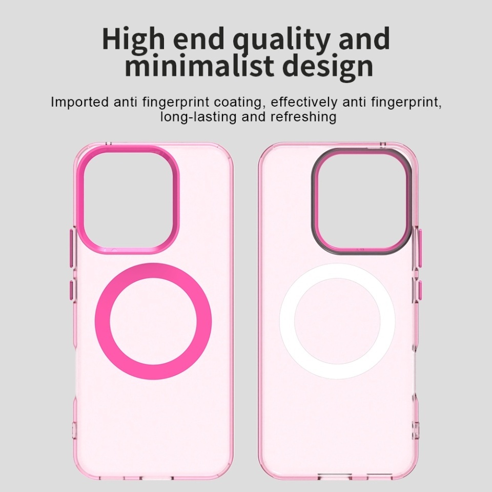 Husa pentru Honor 400 Lite, SKYDDAR INOVATION, CandyCase, Magsafe, set cu sticker, Roz - 2 | YEO