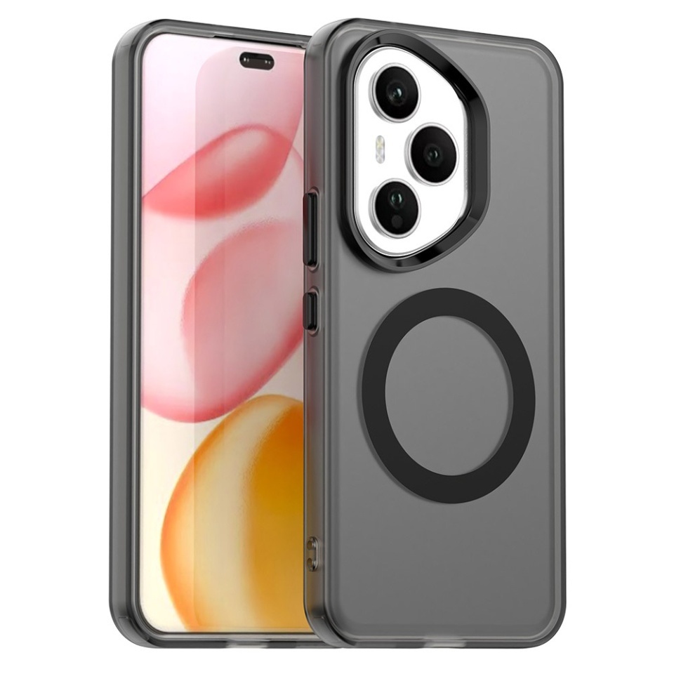 Husa pentru Honor 400 Pro, SKYDDAR INOVATION, CandyCase, Magsafe, set cu sticker, Negru