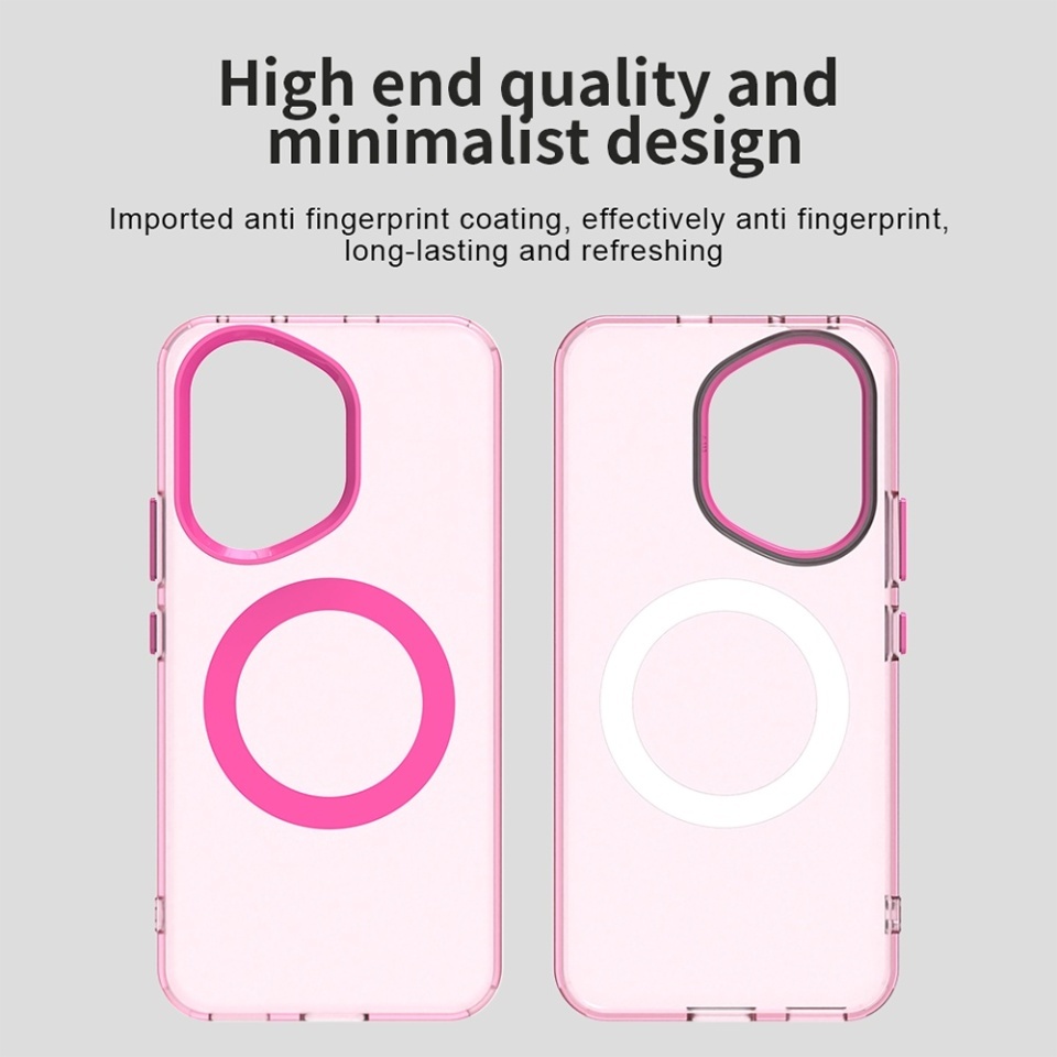 Husa pentru Honor 400, SKYDDAR INOVATION, CandyCase, Magsafe, set cu sticker, Roz - 2 | YEO