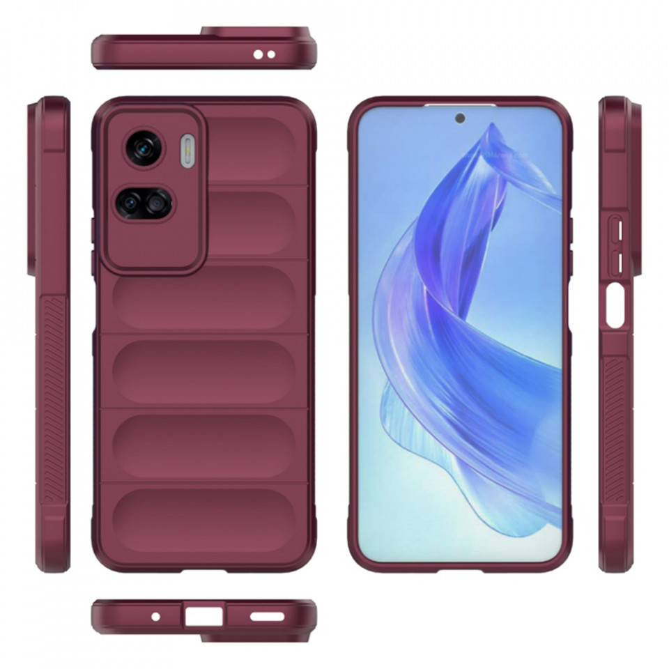 Husa pentru Honor 90 Lite eleganta, din silicon mat, SKDR Vogue - Negru - 1 | YEO
