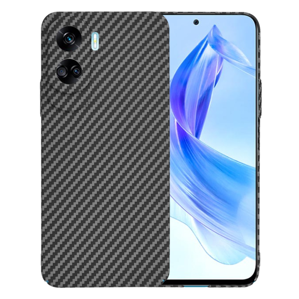 Husa pentru Honor 90 Lite, Finisaj Premium cu Textura de Carbon, Design Elegant, SKDR CarbonFlex - Negru