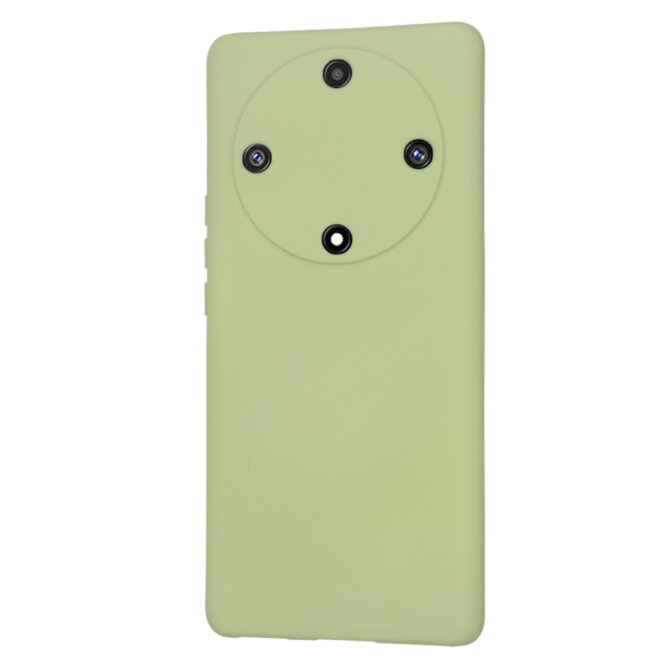 Husa pentru Honor Magic5 Lite din Silicon Catifelat, Protectie Premium, Skyddar SoftElegance - Verde - 2 | YEO