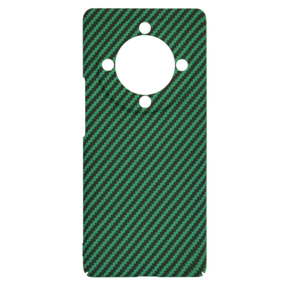 Husa pentru Honor Magic5 Lite, Finisaj Premium cu Textura de Carbon, Design Elegant, SKDR CarbonFlex - Verde - 3 | YEO