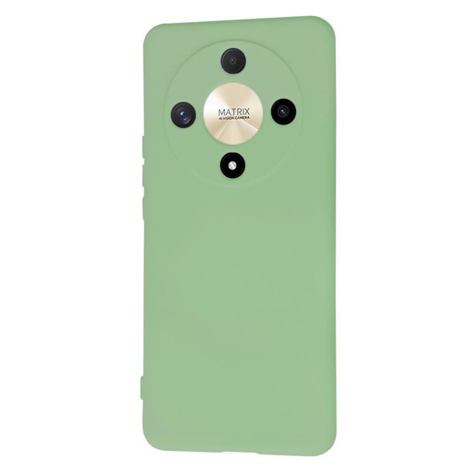 Husa pentru Honor Magic6 Lite din Silicon Catifelat, Protectie Premium, Skyddar SoftElegance - Verde deschis - 2 | YEO