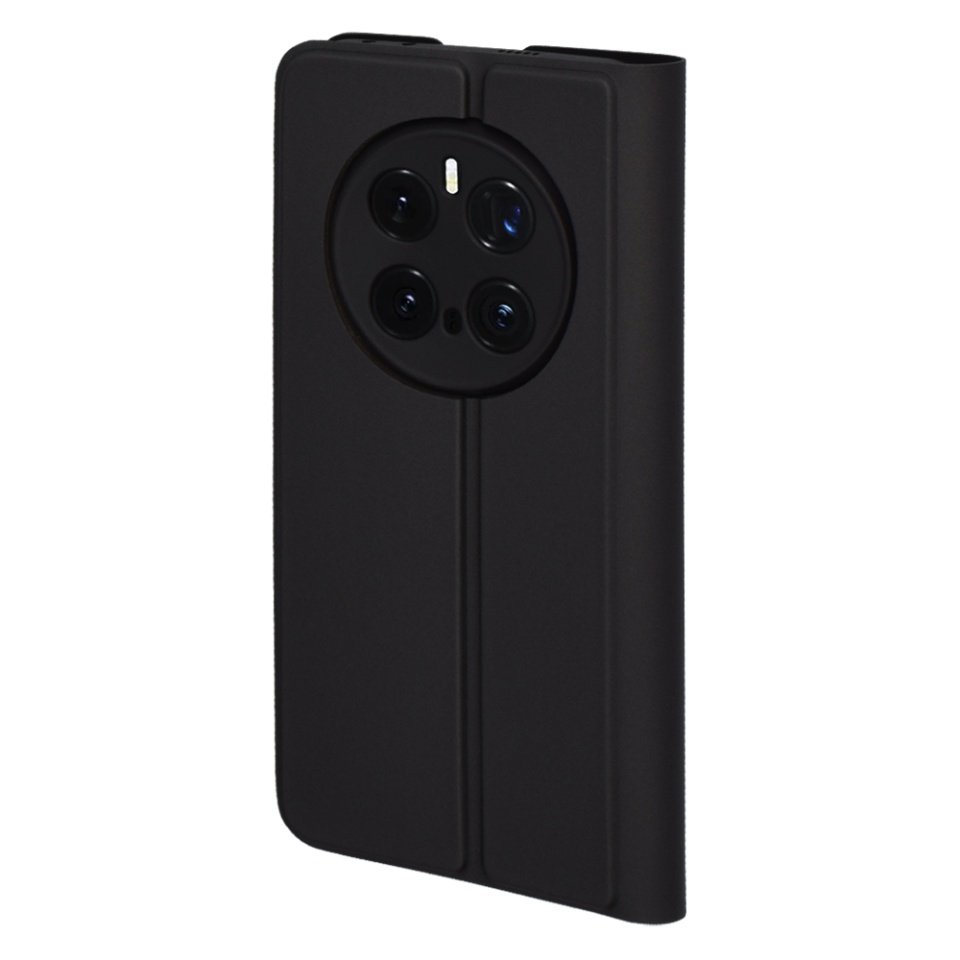 Husa pentru Honor Magic7 Pro, SKYDDAR INNOVATION, Magskin Book, tip Carte cu Portofel Interior, set cu sticker, Negru - 2 | YEO