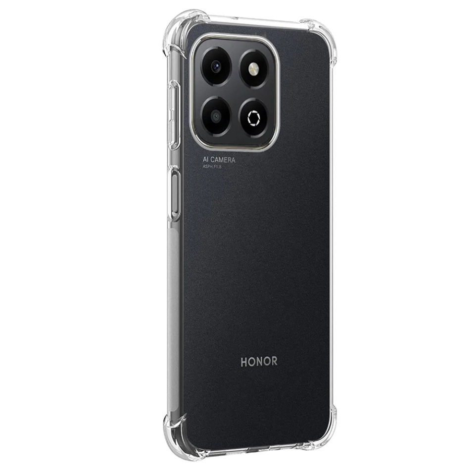 Husa pentru Honor X6b , SKYDDAR INNOVATION, Shockproof Clear din Silicon Slim, Transparenta, set cu sticker - 1 | YEO