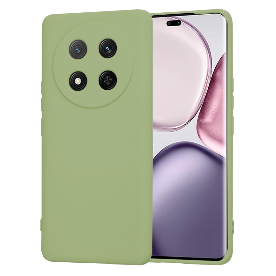 Husa pentru Honor X9c / Magic7 Lite din Silicon Catifelat, Protectie Premium, Skyddar SoftElegance - Verde