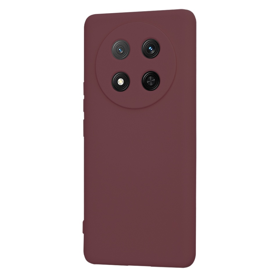 Husa pentru Honor X9c / Magic7 Lite din Silicon Catifelat, Protectie Premium, Skyddar SoftElegance - Bordo - 2 | YEO
