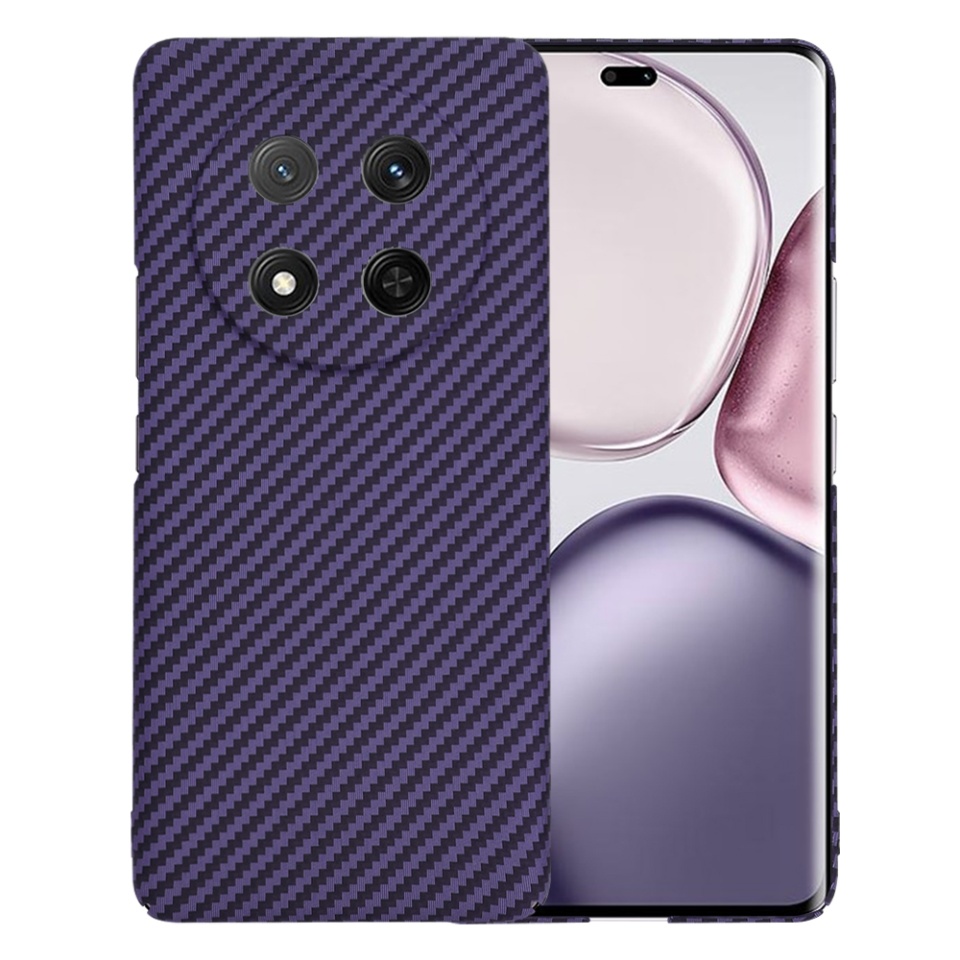 Husa pentru Honor X9c / Magic7 Lite, SKYDDAR INNOVATION, textura carbon, Carbonite FiberShell, Mov, set cu sticker