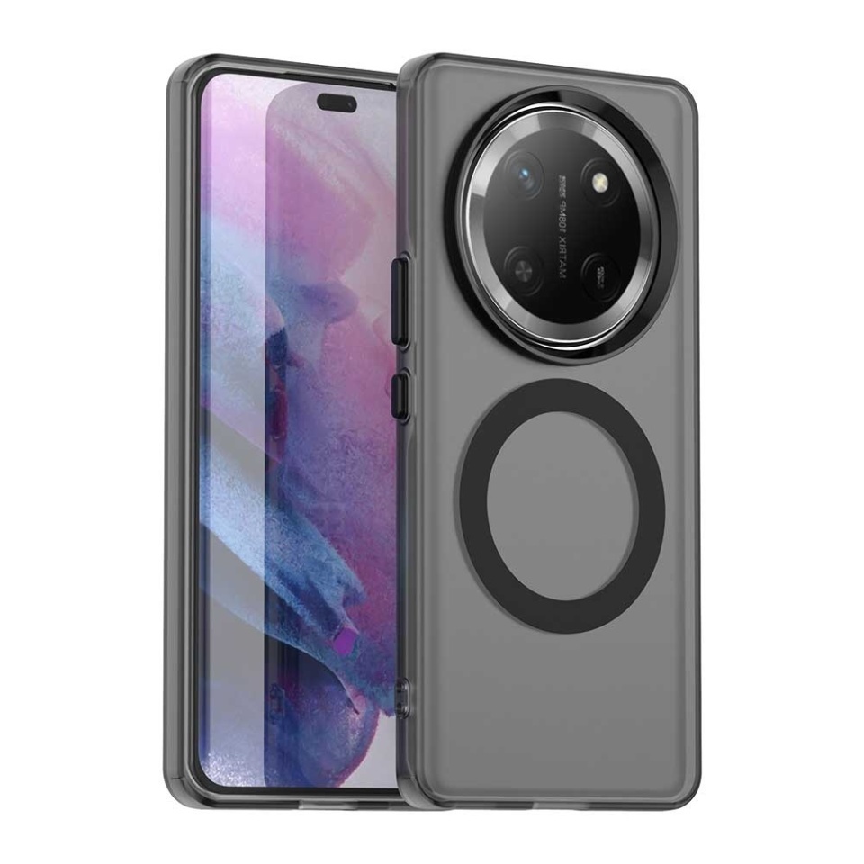 Husa pentru Honor X9c / Magic7 Lite, SKYDDAR INOVATION, CandyCase, Magsafe, set cu sticker, Negru