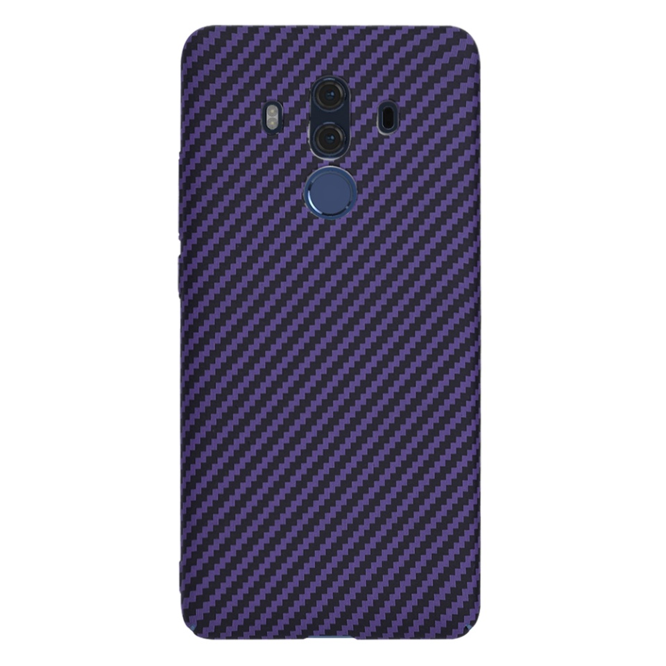 Husa pentru Huawei Mate 10 Pro, Finisaj Premium cu Textura de Carbon, Design Elegant, SKDR CarbonFlex - Mov - 2 | YEO