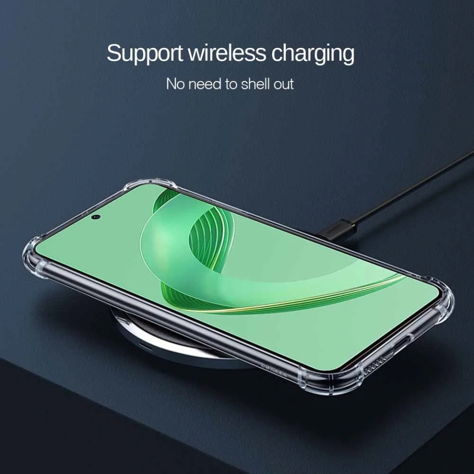 Husa pentru Huawei nova 11 SE / nova 12 SE , SKYDDAR INNOVATION, Shockproof Clear din Silicon Slim, Transparenta, set cu sticker - 3 | YEO