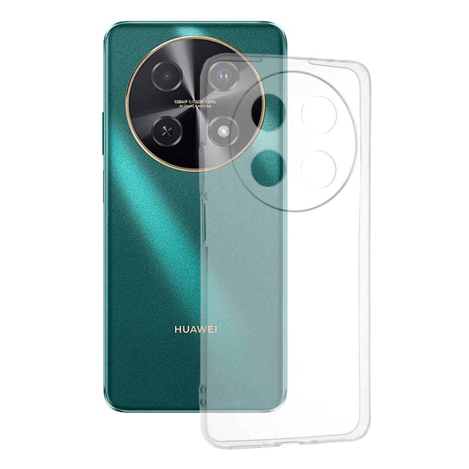 Husa pentru Huawei nova 12i din silicon transparent, SKDR ClearGuard - Transparent