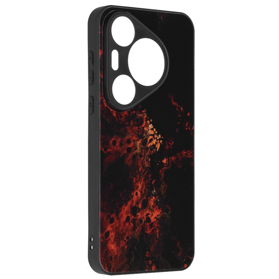 Husa pentru Huawei Pura 70 Pro cu sticla securizata, SKYDDAR Oddysey - Rosu - 2 | YEO