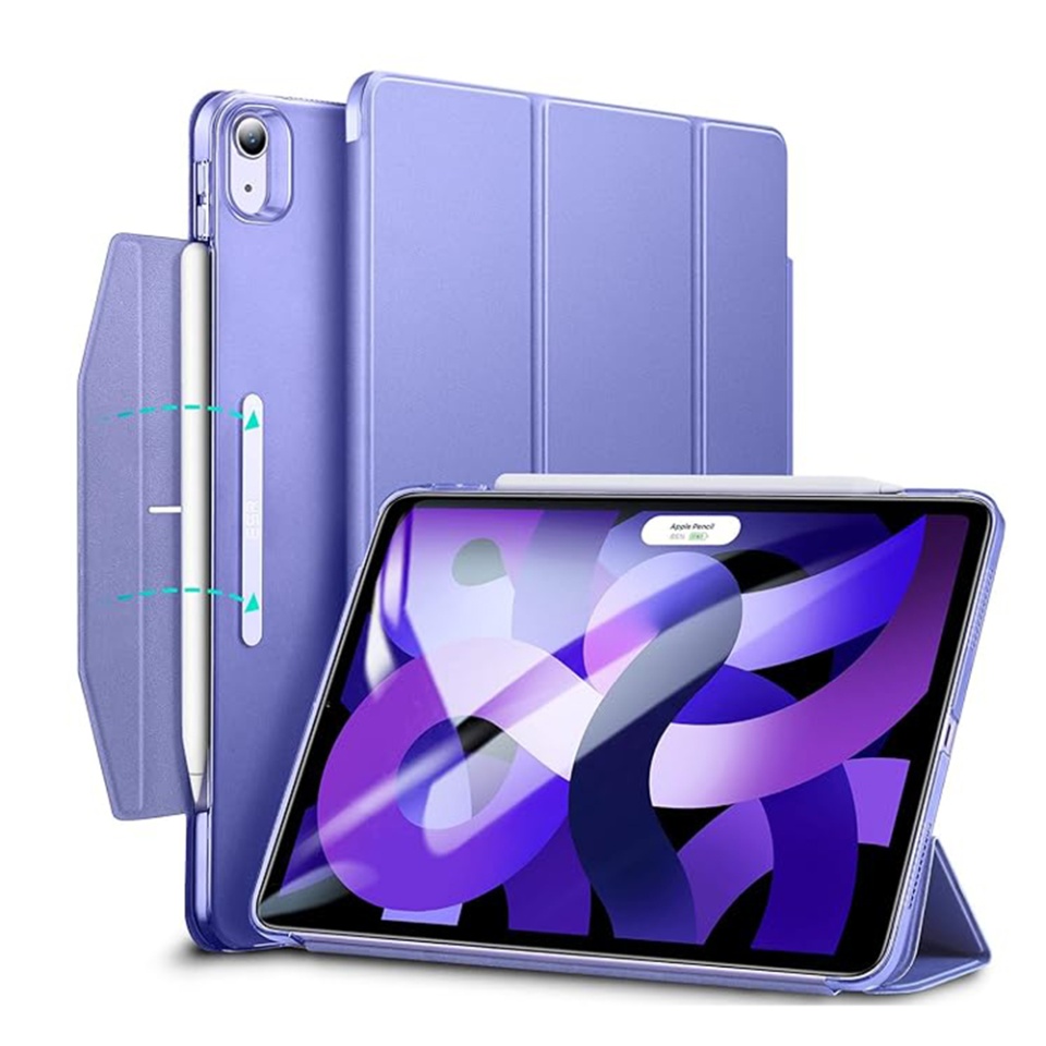 Husa pentru iPad Air 4 (2020) / Air 5 (2022) / Air 11 (2024) / Air 11 (2025), tip Carte, Ascend Trifold ESR - Violet