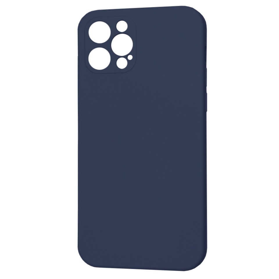 Husa pentru iPhone 12 Pro din Silicon Catifelat, Protectie Premium, Skyddar SoftElegance MagSafe - Bleumarin - 1 | YEO
