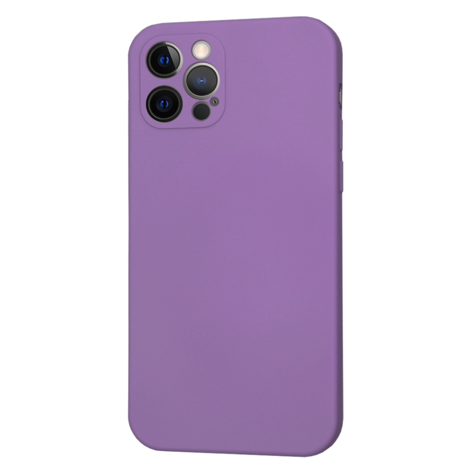 Husa pentru iPhone 12 Pro din Silicon Catifelat, Protectie Premium, Skyddar SoftElegance MagSafe - Mov - 2 | YEO