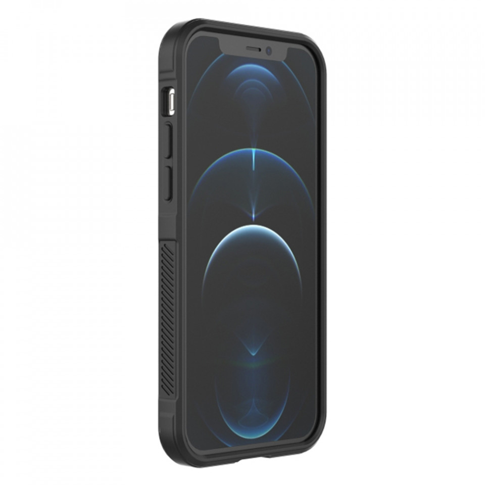 Husa pentru iPhone 12 Pro Max eleganta, din silicon mat, SKDR Vogue - Rosu - 1 | YEO