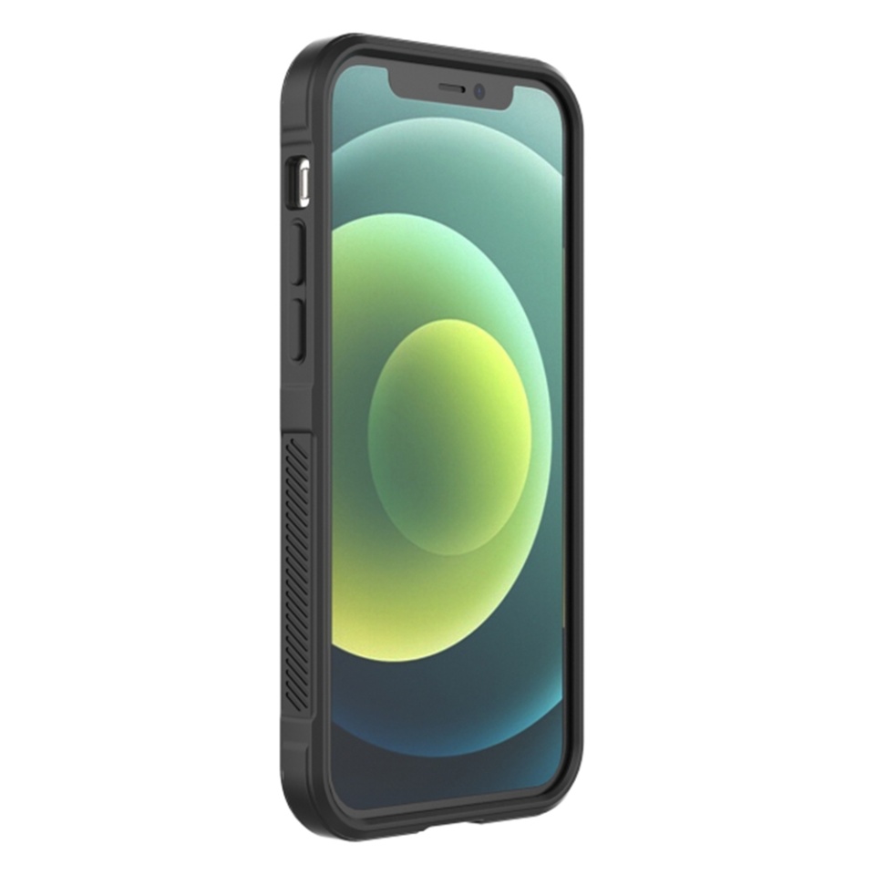 Husa pentru iPhone 12, SKYDDAR INNOVATION, Vogue, din Silicon Mat, Verde, set cu sticker - 1 | YEO