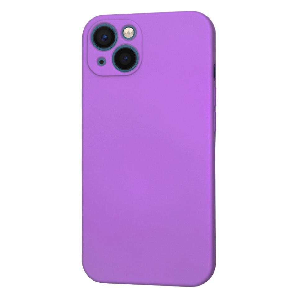 Husa pentru iPhone 13 din Silicon Catifelat, Protectie Premium, Skyddar SoftElegance MagSafe - Mov - 2 | YEO