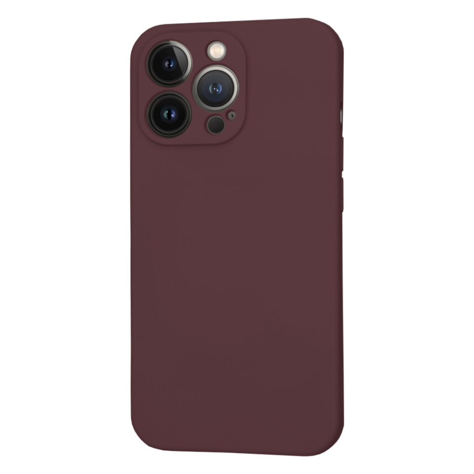 Husa pentru iPhone 13 Pro din Silicon Catifelat, Protectie Premium, Skyddar SoftElegance MagSafe - Bordo - 3 | YEO