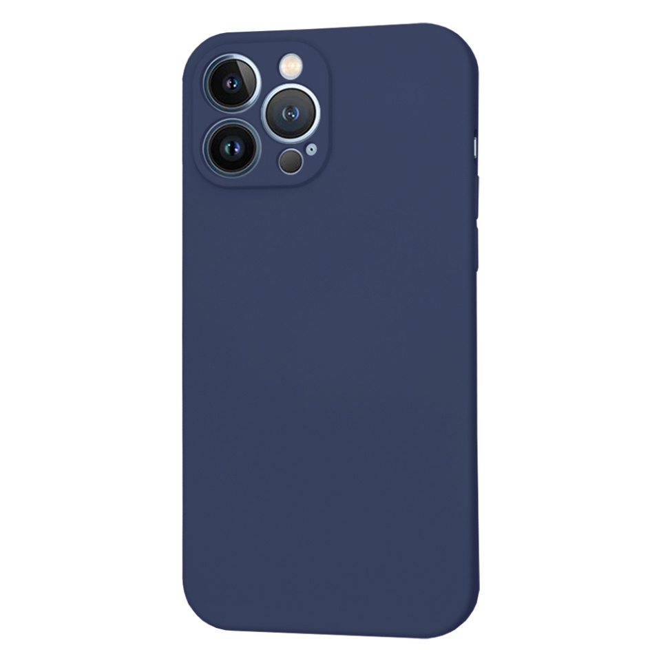 Husa pentru iPhone 13 Pro Max din Silicon Catifelat, Protectie Premium, Skyddar SoftElegance MagSafe - Bleumarin - 2 | YEO