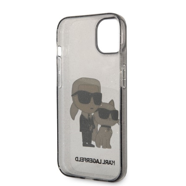 Husa pentru iPhone 14 Plus, Hardcase Glitter, Karl Lagerfeld, Negru - 3 | YEO