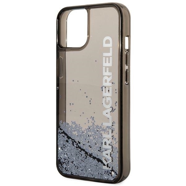 Husa pentru iPhone 14 Plus, Hardcase Liquid Glitter, Karl Lagerfeld - Negru Sclipici - 1 | YEO