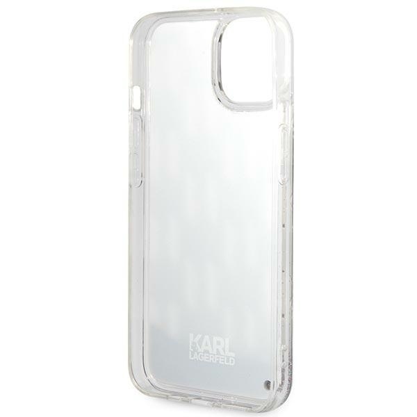 Husa pentru iPhone 14 Plus, Hardcase Liquid Glitter, Karl Lagerfeld - Monogram - 3 | YEO