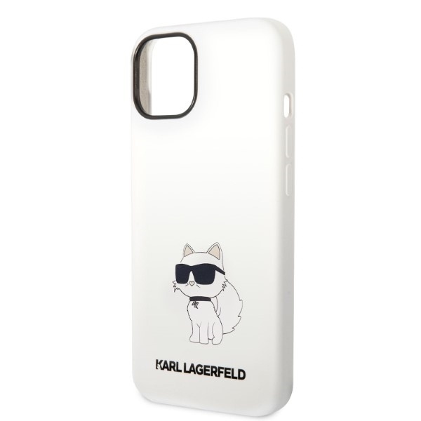 Husa pentru iPhone 14 Plus, Silicone, Karl Lagerfeld, Alb - 1 | YEO