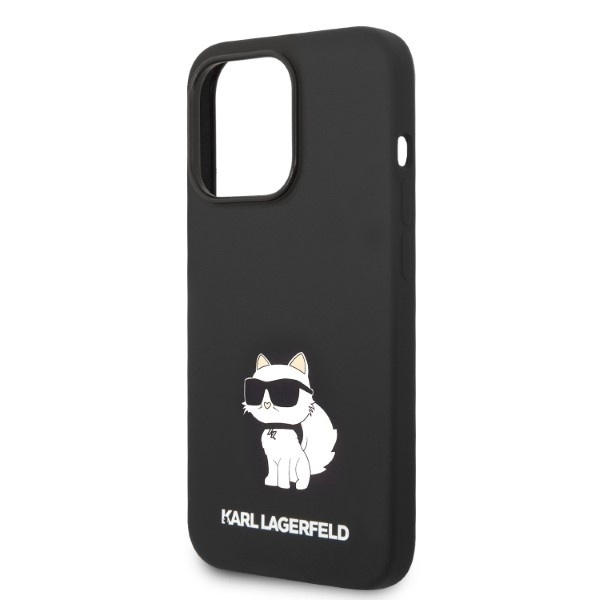 Husa pentru iPhone 14 Pro Max, Silicone, Karl Lagerfeld, Negru - 1 | YEO