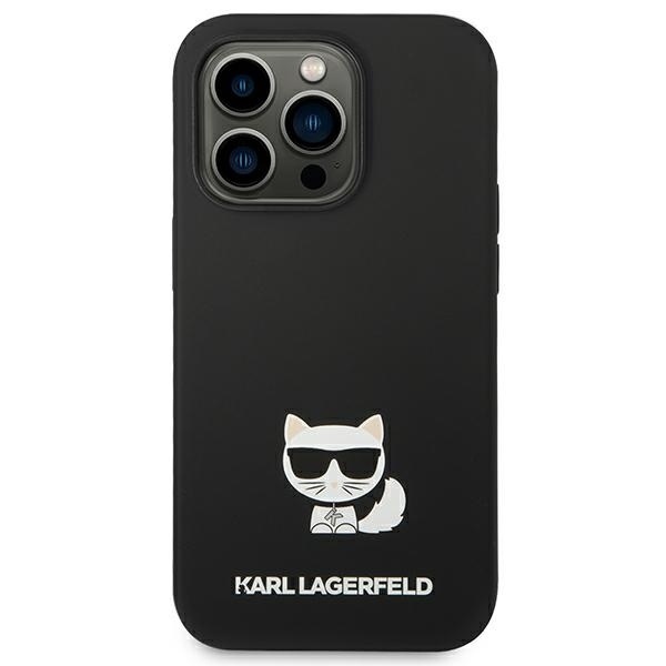 Husa pentru iPhone 14 Pro, Silicone, Karl Lagerfeld, Negru - 2 | YEO