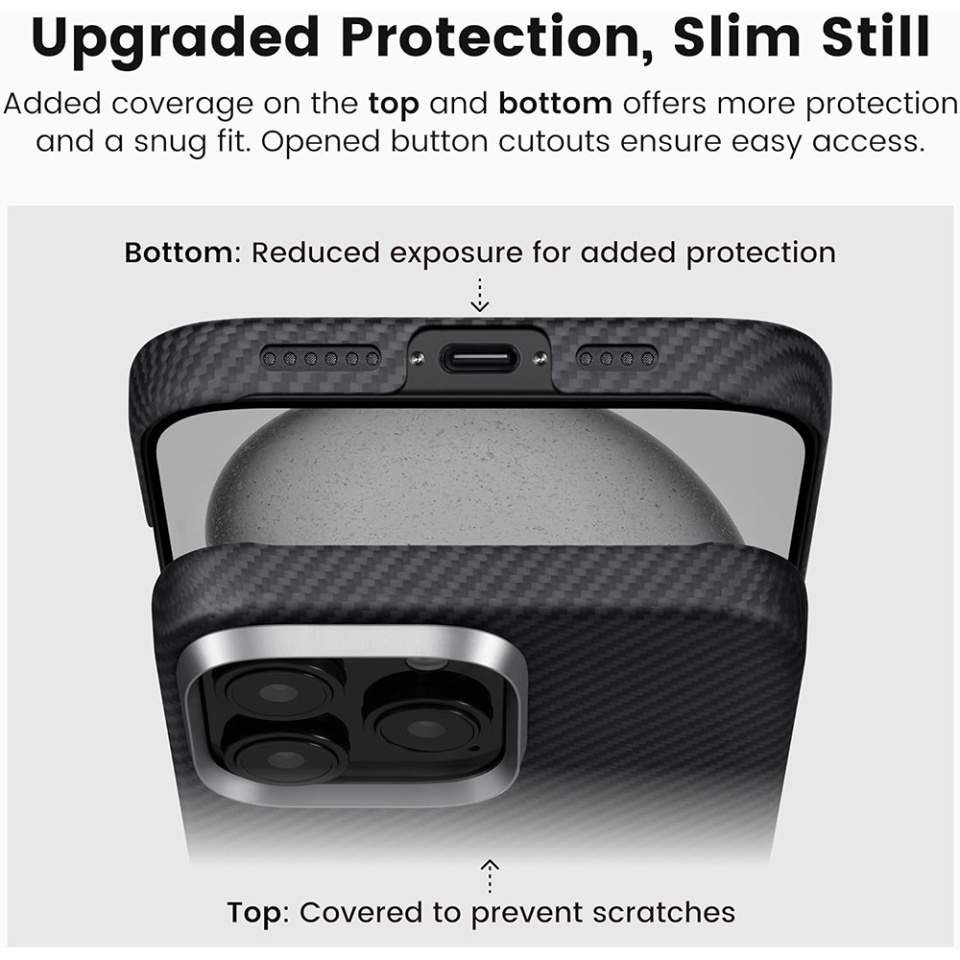 Husa pentru iPhone 15, Antisoc, SKYDDAR INOVATION, Aramid Fibe Magsafe, set cu sticker, Negru - 1 | YEO